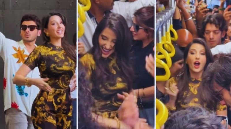 Nora Fatehi was seen dancing in a crowded metro train